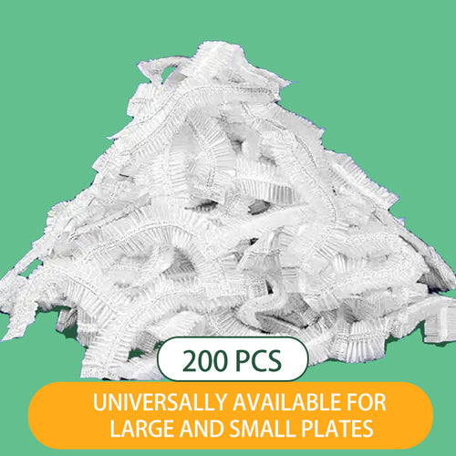 200Pcs Disposable Saran Wrap Food Covers