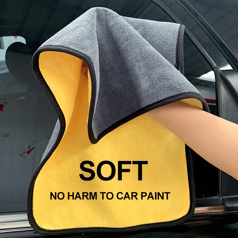 Highly Absorbent Coral Car Cleaning Towel